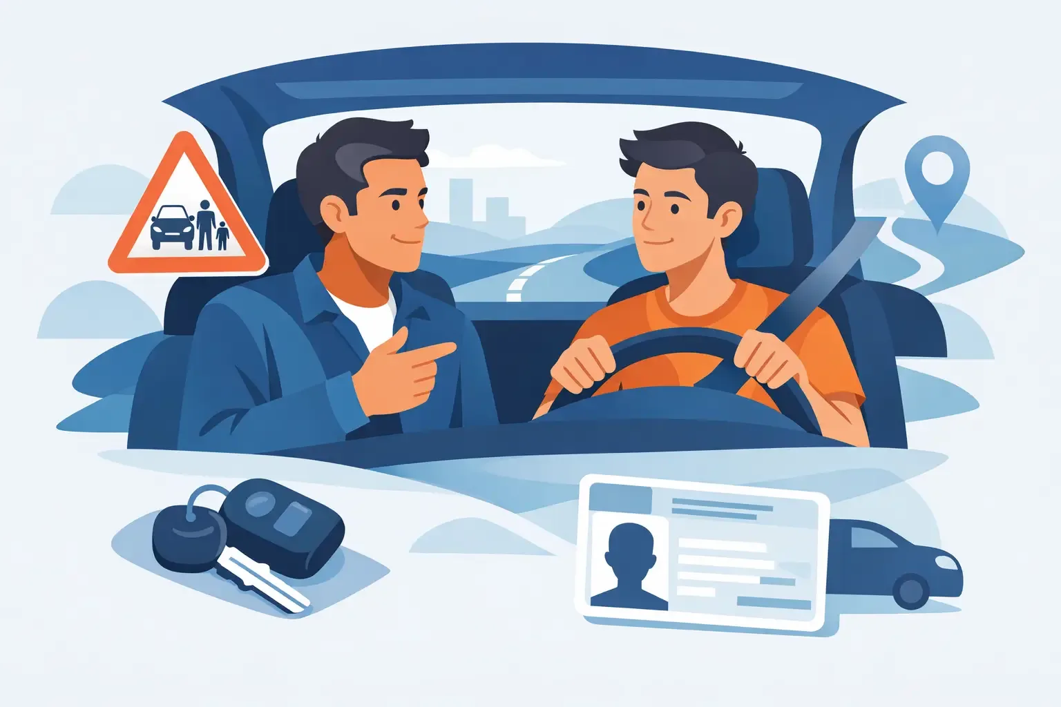 Copertina dell'articolo: Guida accompagnata a 17 anni: requisiti, accompagnatore e auto